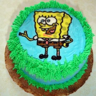 6" Sponge Bob Cake