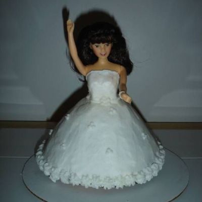 Bride Barbie Doll Cake
