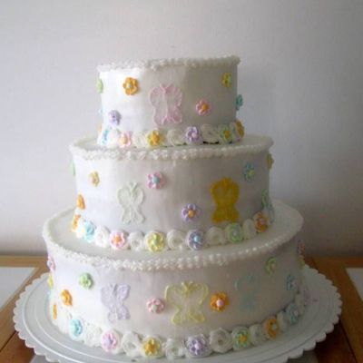 Pastel Butterflies & Flowers