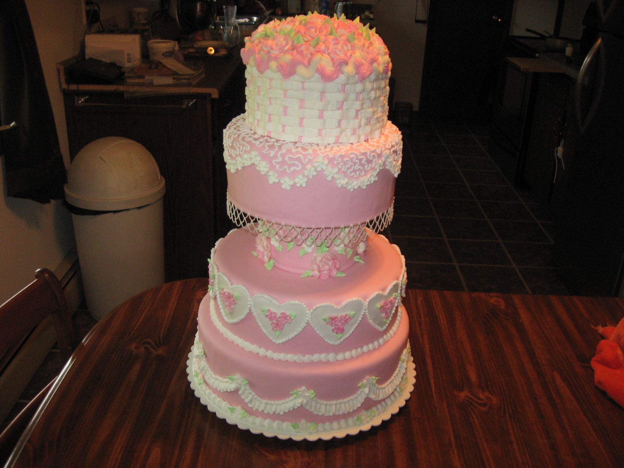 County Fair Pink Dream Wedding Cake