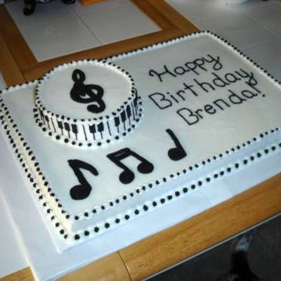 Piano Birthday Cake
