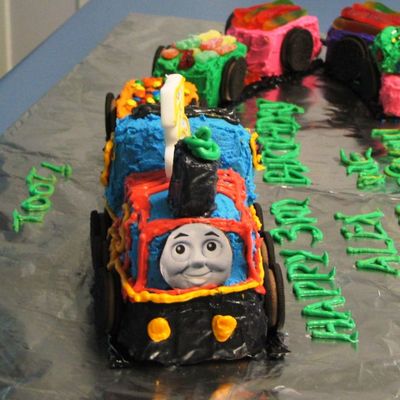 Alex's 3Rd Birthday Thomas The Tank Engine Train Cake