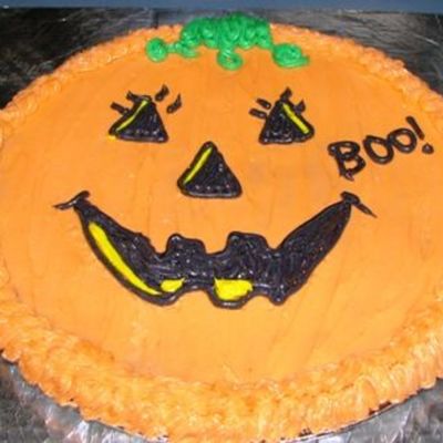 Pumpkin Face Giant Cookie