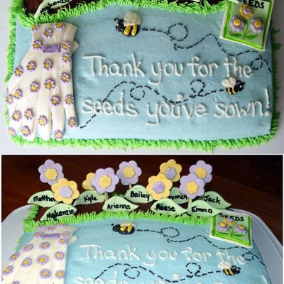 Teacher Thank You Cake