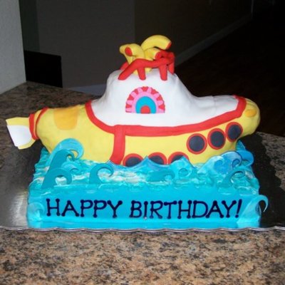 Yellow Submarine Cake