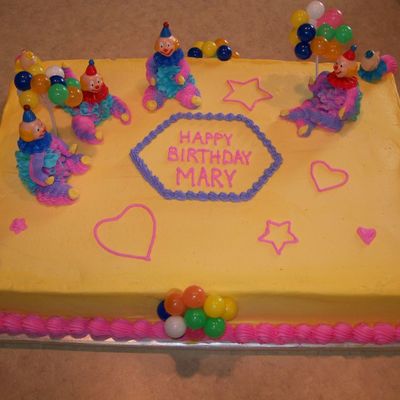 Clown Birthday Cake
