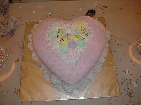 Heart Wedding Cake