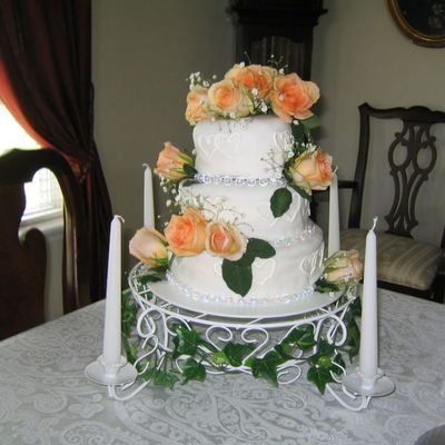 Peach Rose Cake