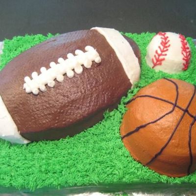 Sports Ball Cake For Tween's Birthday