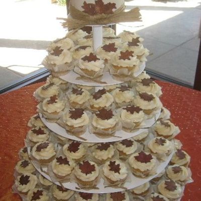 Fall Cupcake Display