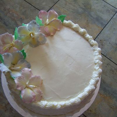 Hibiscus Wedding Cake