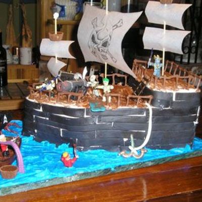 Pirate Ship Cake