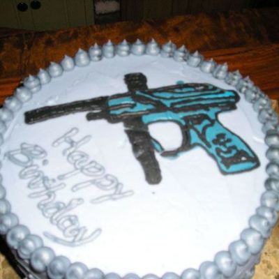 Paintball Birthday Cake