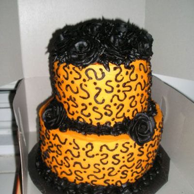 Halloween Wedding Cake