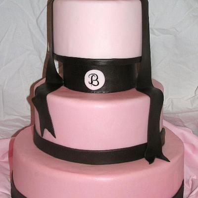 Ombre Pink & Chocolate Brown