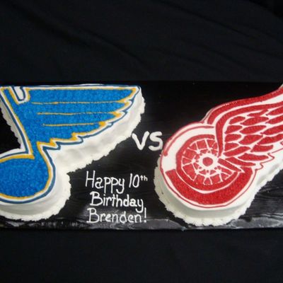 Blues Vs, Red Wings