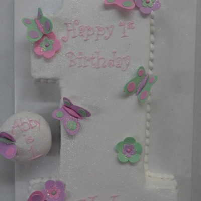 Butterflies And Flowers 1St Birthday