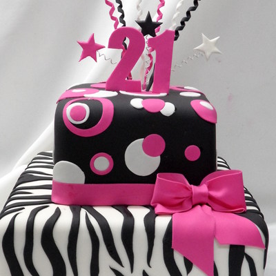 Pink And Black Zebra