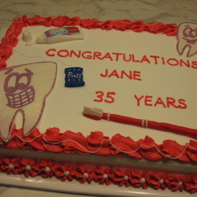 Congrats Cake For Dental Hygienist