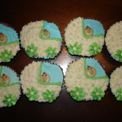 Baby Carriage Cupcakes