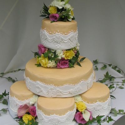 Stacked Satalite Cakes