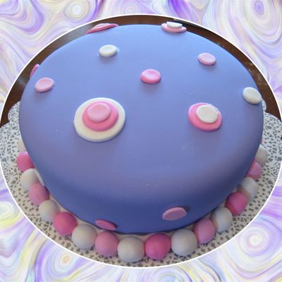 Polka Dot Birthday Cake