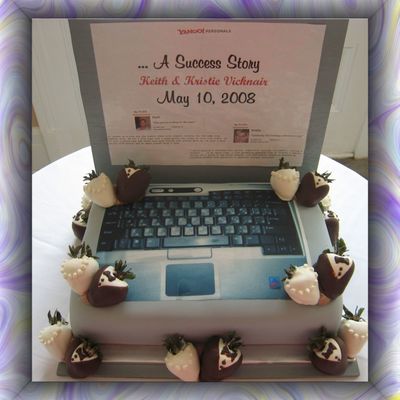 Laptop Grooms Cake