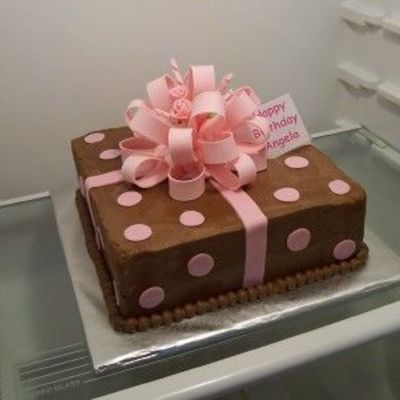 Brown And Pink Gift Box