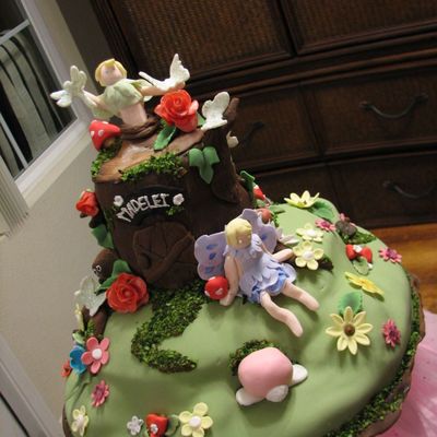 Fondant Fairy Woodland Girls Birthday Cake