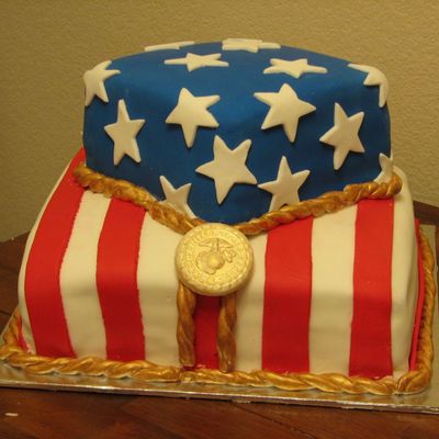 Us Marines Welcome Back Cake