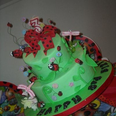 Ladybug Birthday Wacky Cake