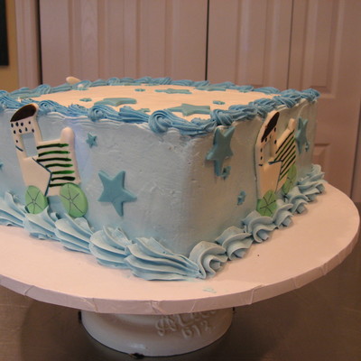 Train Theme Baby Shower Cake