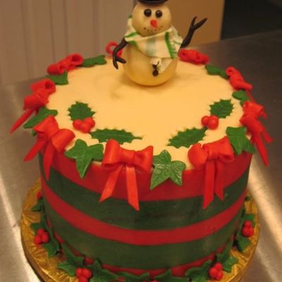 Candy Clay Christmas Cake