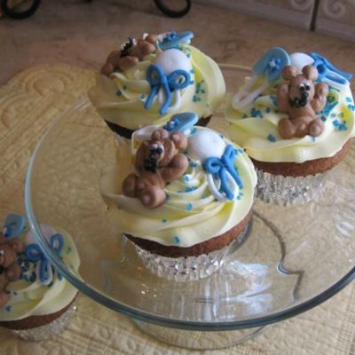 Baby Boy Shower Cupcakes