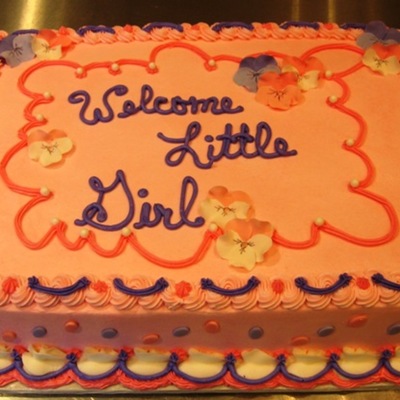 Pink & Lavender With Pansies