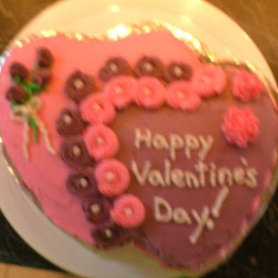 Valentine Double Heart Cake