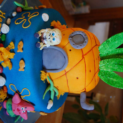 Sponge Bob Themed Cake