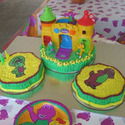 Barney Cake