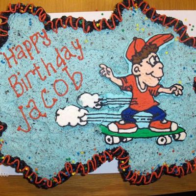 Skateboard Cupcake Cake