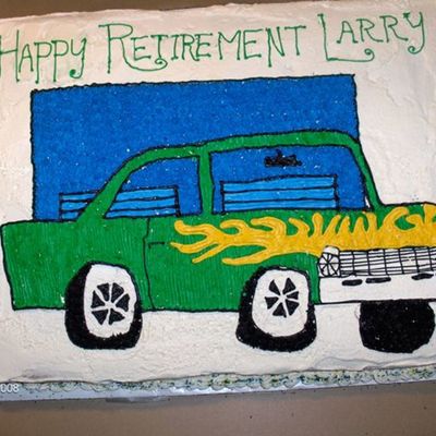 Chevy Nova Retirement Cake