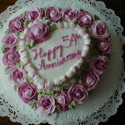 54Th Anniversary Cake