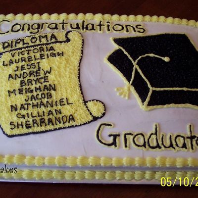 Kindergarten Graduation Cake