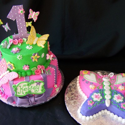 Butterflies And Flowers 1St Birthday