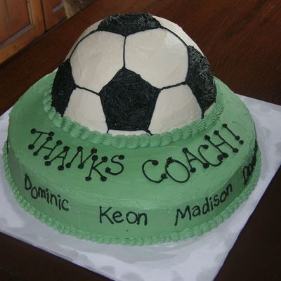 Soccer Cake For End-Of-Season Party
