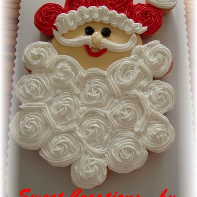 Santa Cupcake Cake