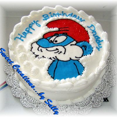 Papa Smurf B-Day Cake