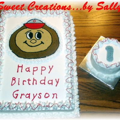 Brutus Buckeye B-Day Cake
