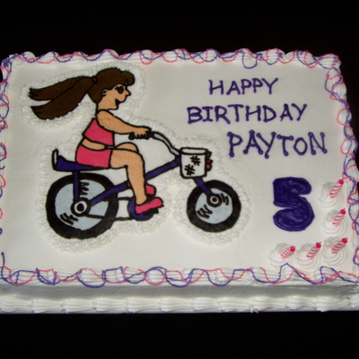 Purple Bicycle Cake