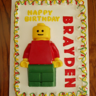 Lego Theme Birthday Cake