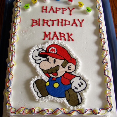 Mario B-Day Cake